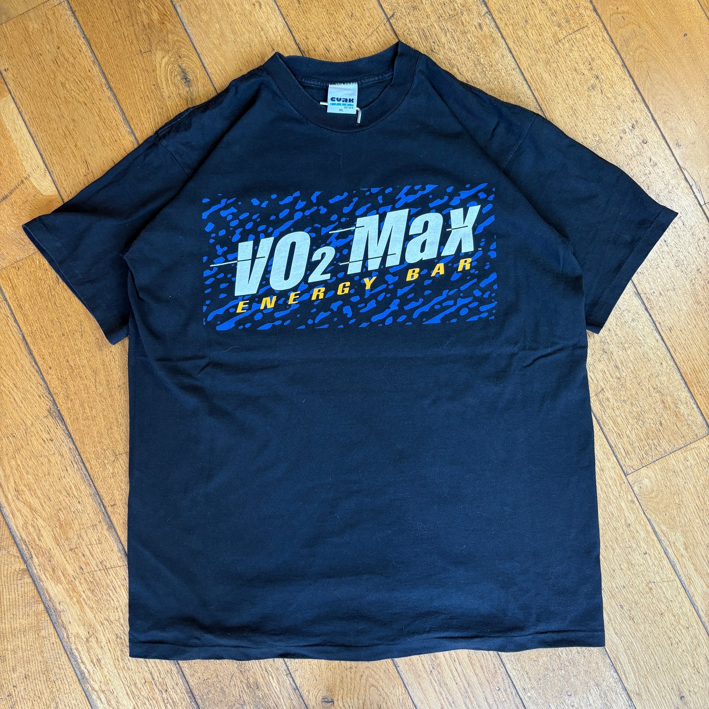 Vintage 90s VO2 Max Black Single Stitch Graphic T-Shirt - XL