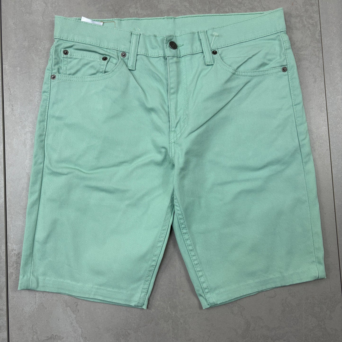 Vintage Levis 511 Green Denim Shorts - 33