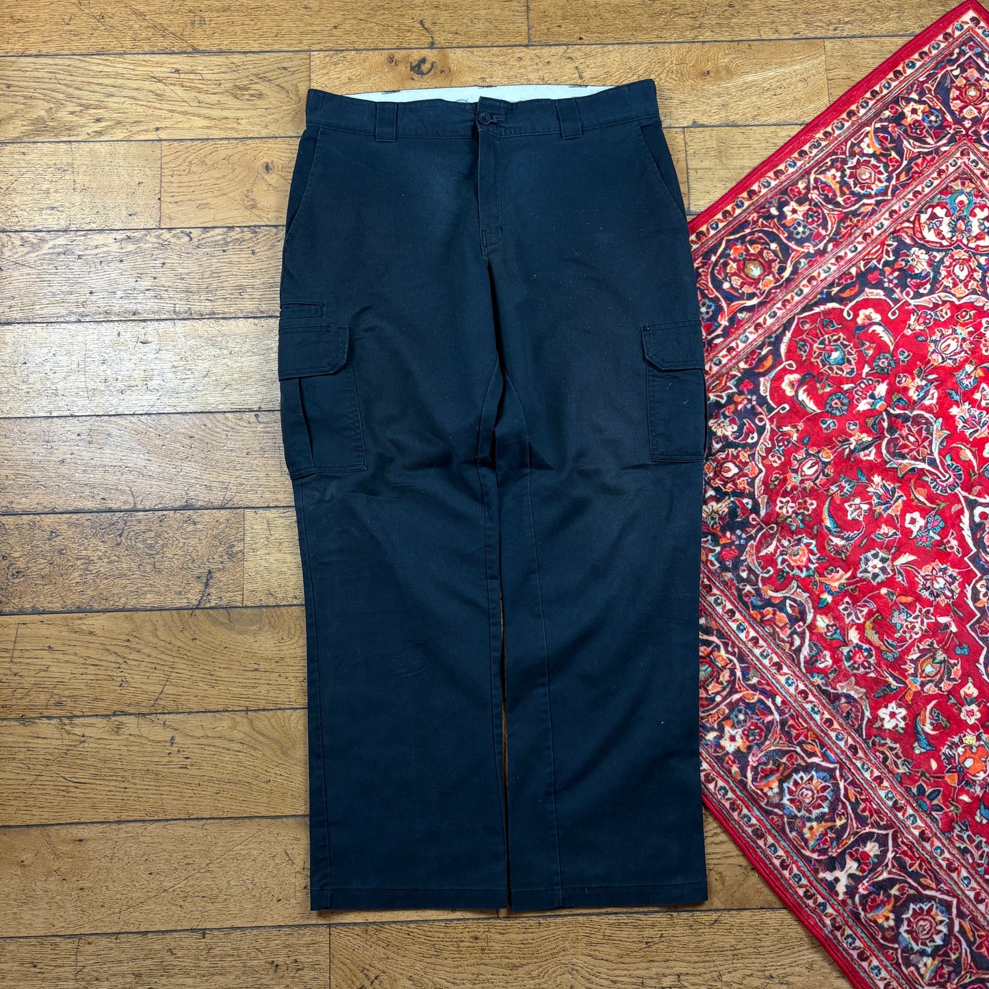 Vintage Dickies 874 Skate Black Trousers - 36
