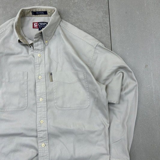 Vintage Chaps Ralph Lauren Cream Shirt - S