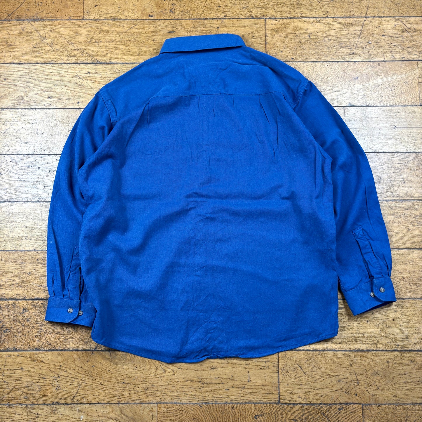 Vintage Carhartt Workwear Chore Overshirt Blue Shirt - XL