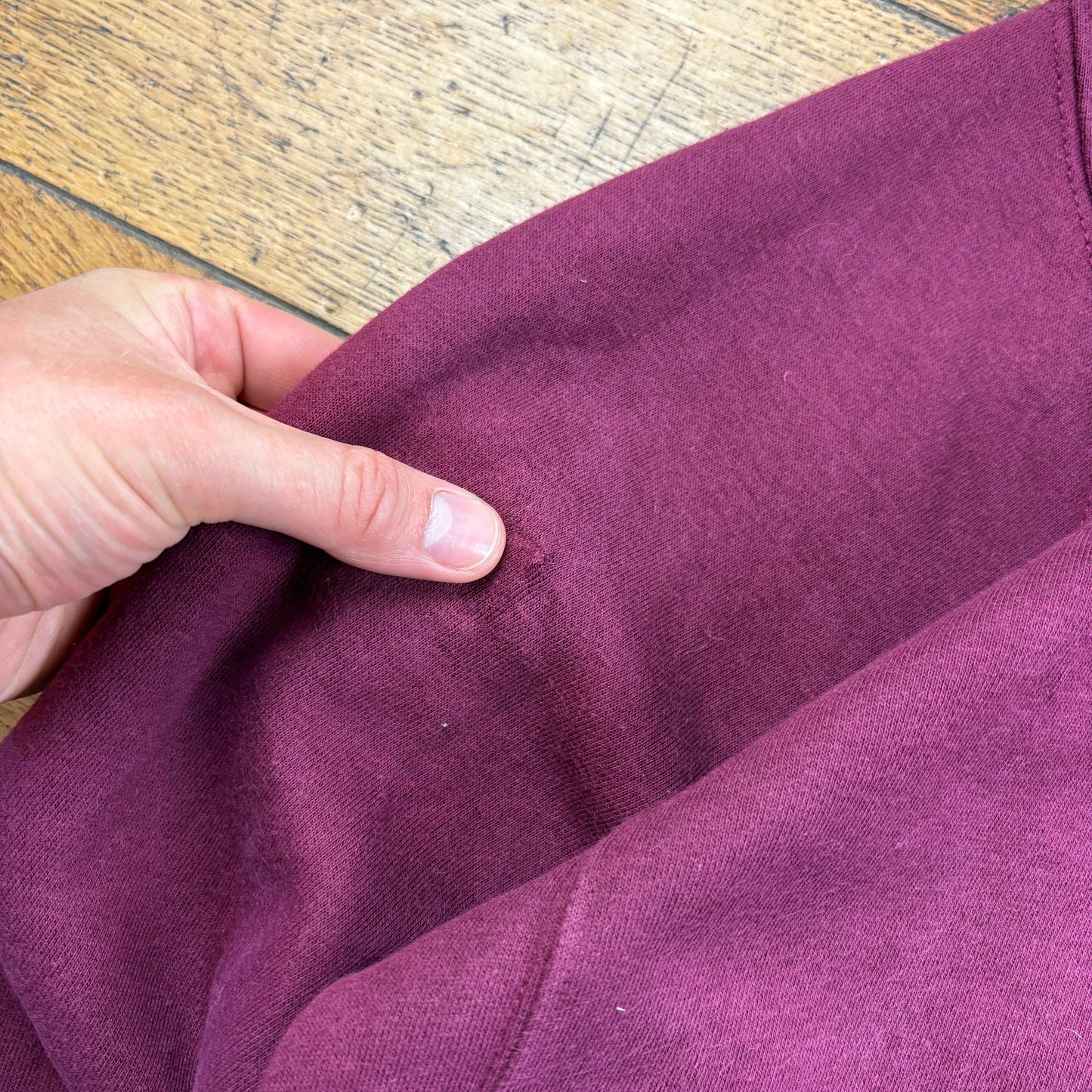 Vintage Nike Burgundy Embroidered Sweatshirt - S