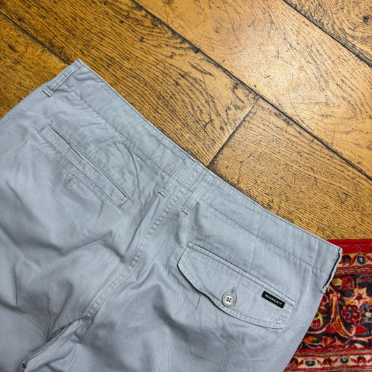 Vintage Oakley Grey Embroidered Hiking Gorpcore Shorts - 38