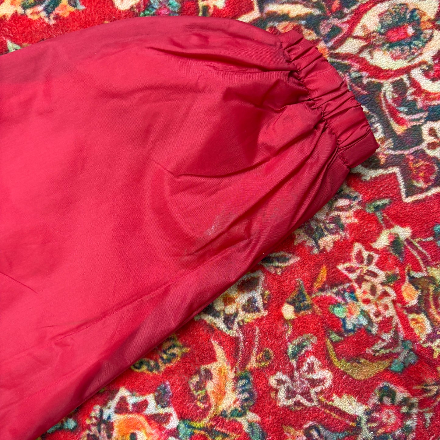 Vintage Red Nylon Coach Harrington Jacket - L