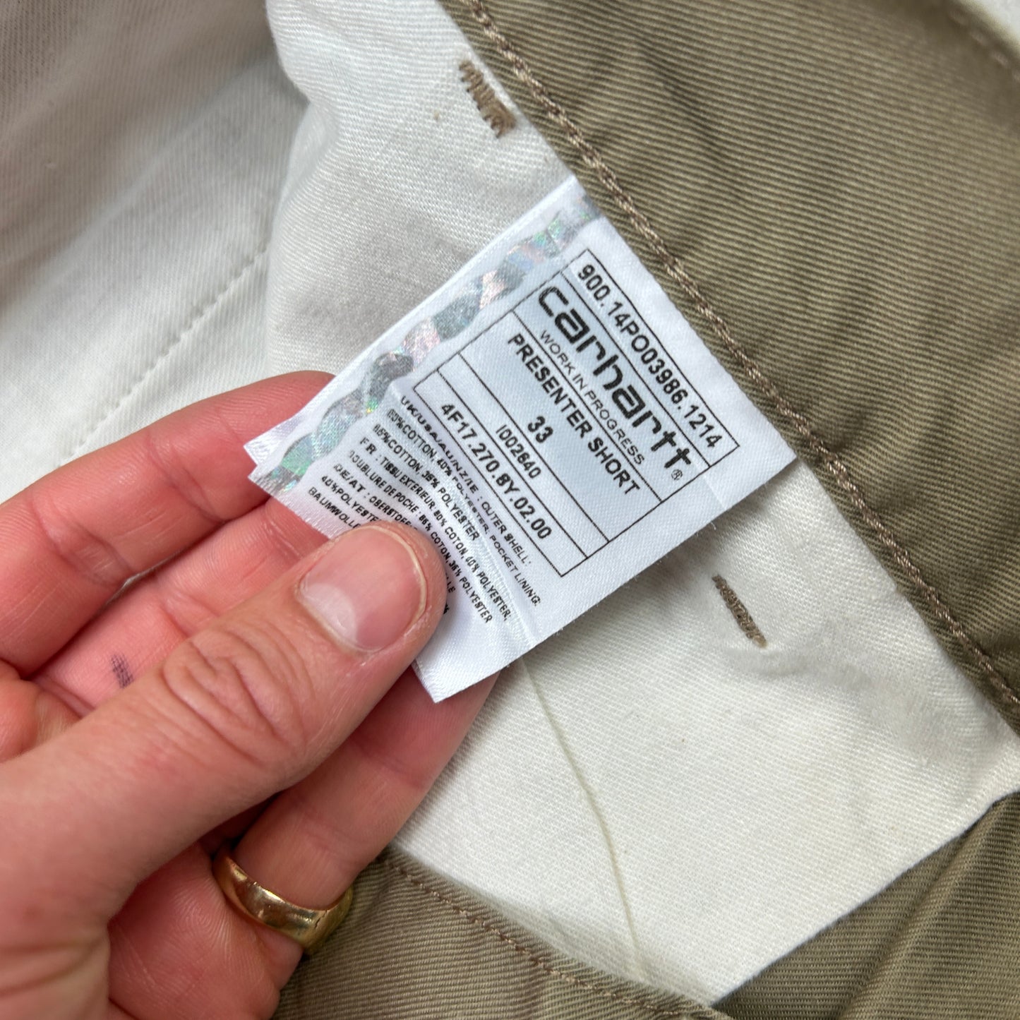 Vintage Carhartt Chino Brown Shorts - 33