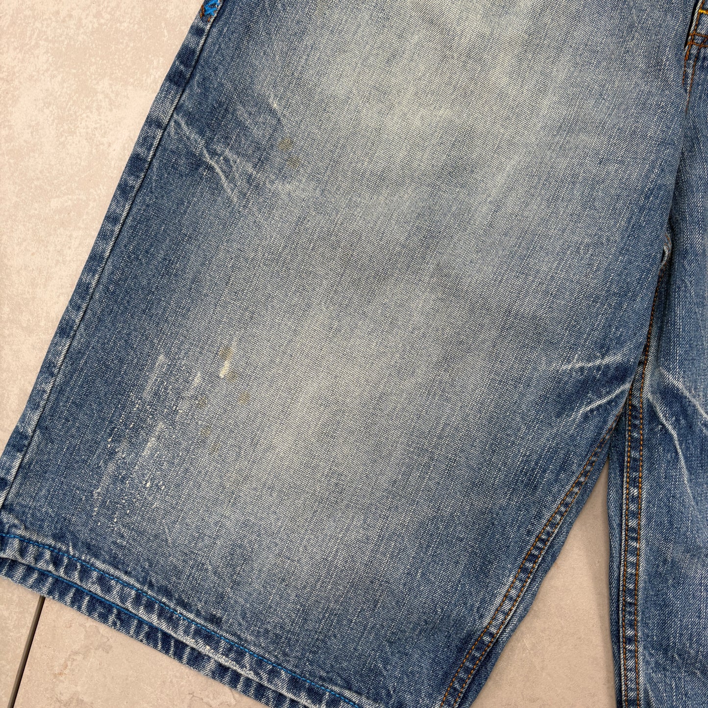 Vintage Rocawear Embroidered Hip Hop Baggy Blue Shorts Jorts - 42