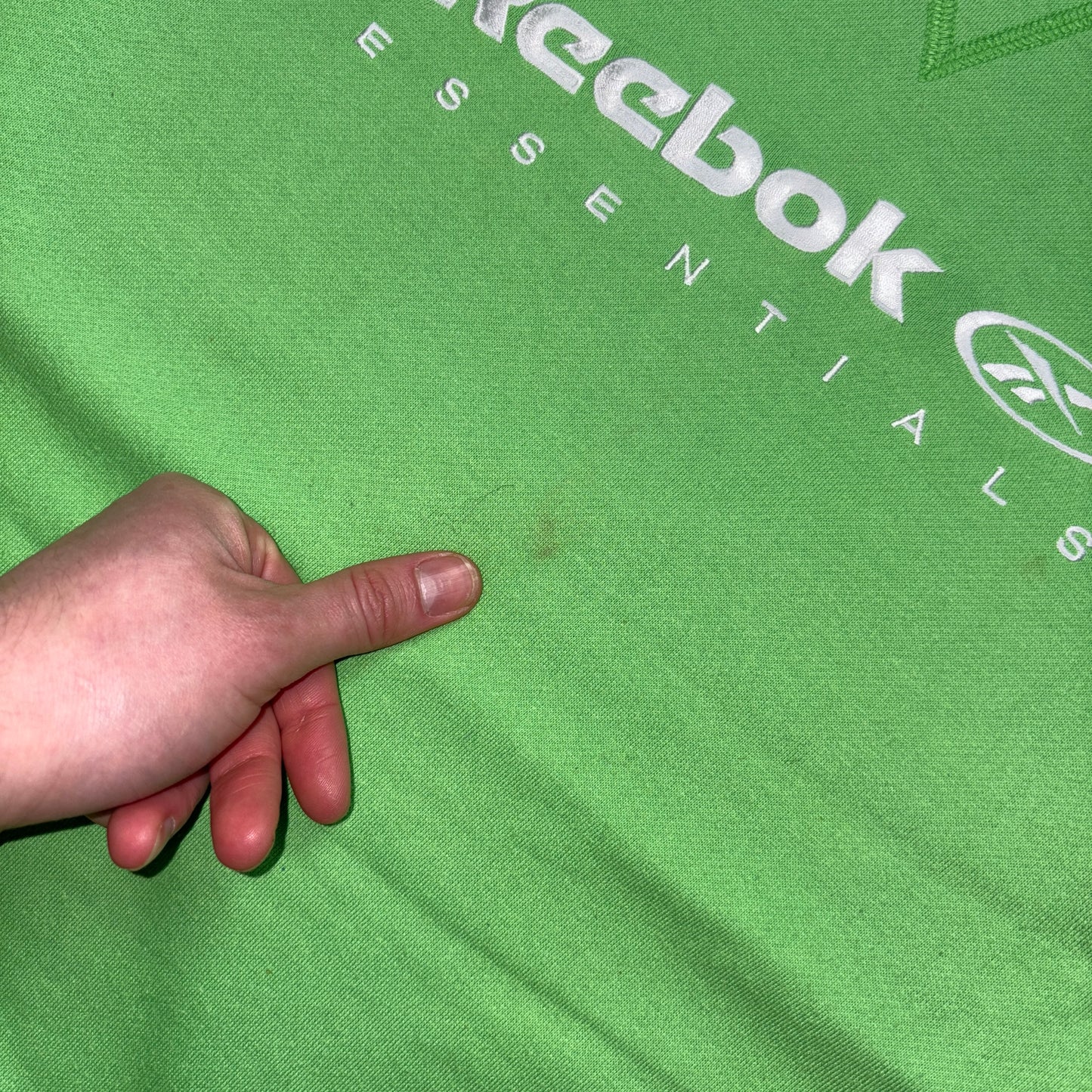 Vintage Reebok Green Embroidered Sweatshirt - M