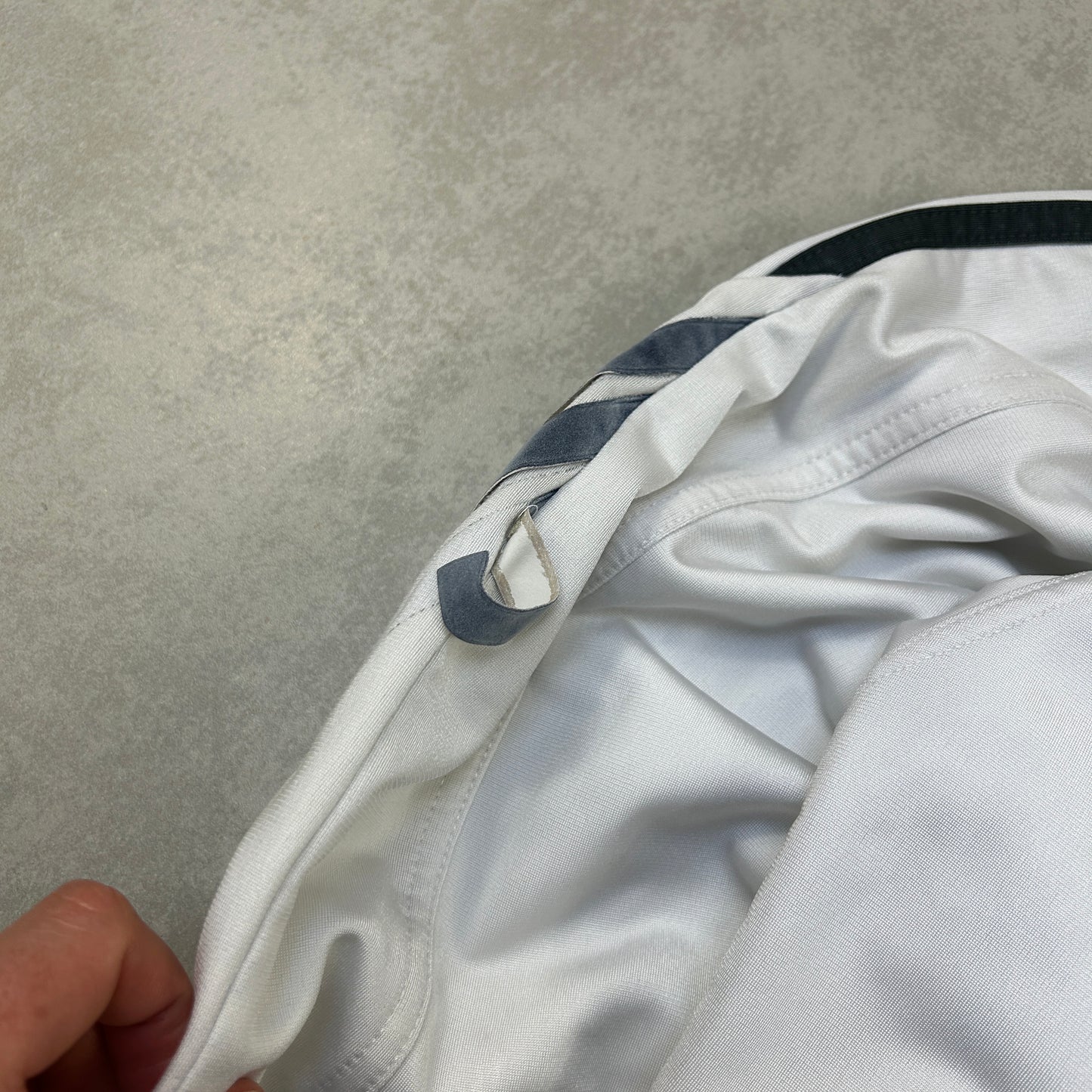 Vintage Adidas White Tracksuit Track Shell Windbreaker Jacket - L