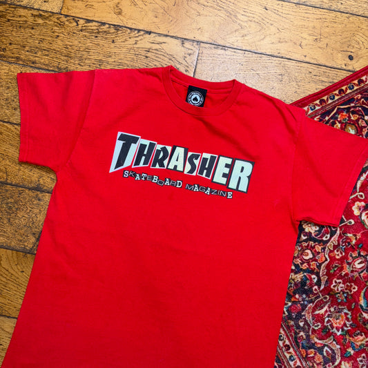 Vintage Thrasher Red Skate Graphic T-Shirt - S