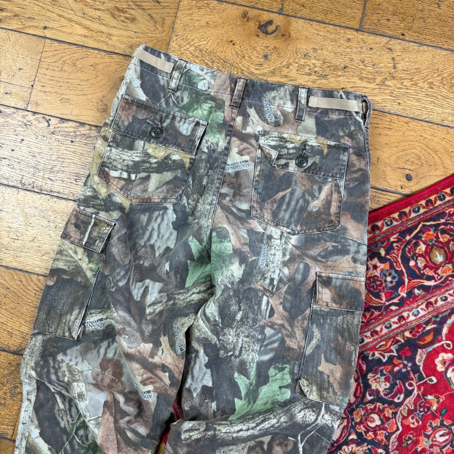 Vintage Real Tree Camo Green Hunting Workwear Trousers - 30