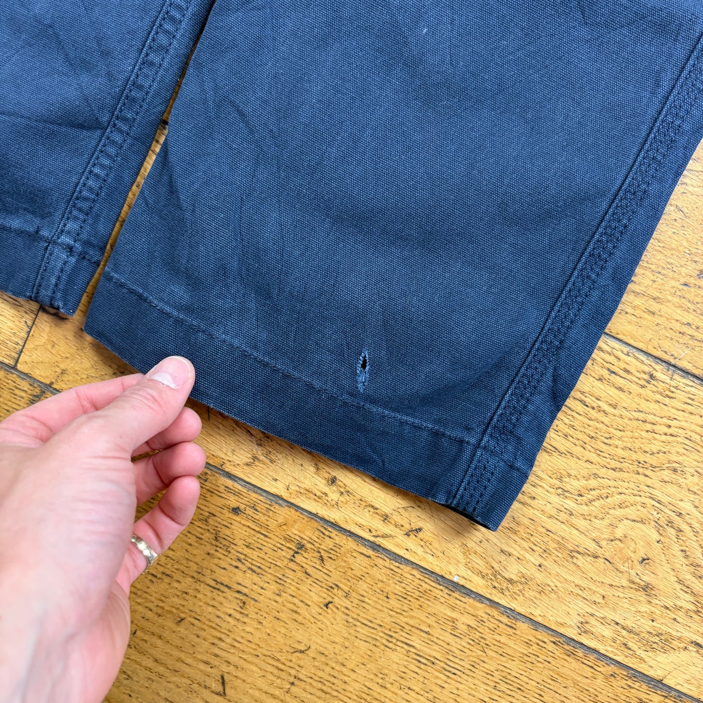 Vintage Carhartt Navy Cargo Workwear Carpenter Trousers - 32