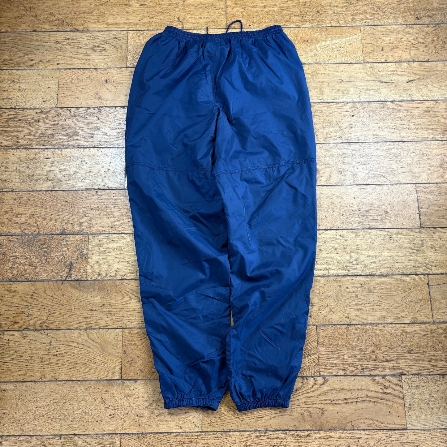 Vintage Nike Navy Baggy Tracksuit Sweatpants Track Pants Bottoms - L