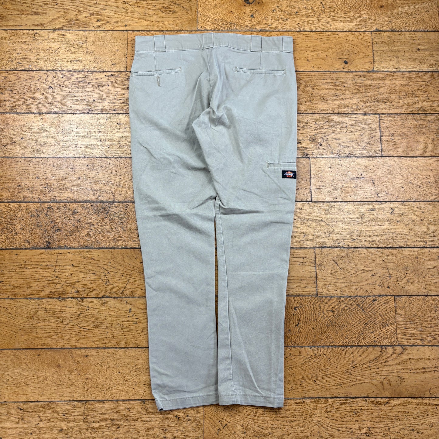 Vintage Dickies 874 Cream Skate Trousers - 36