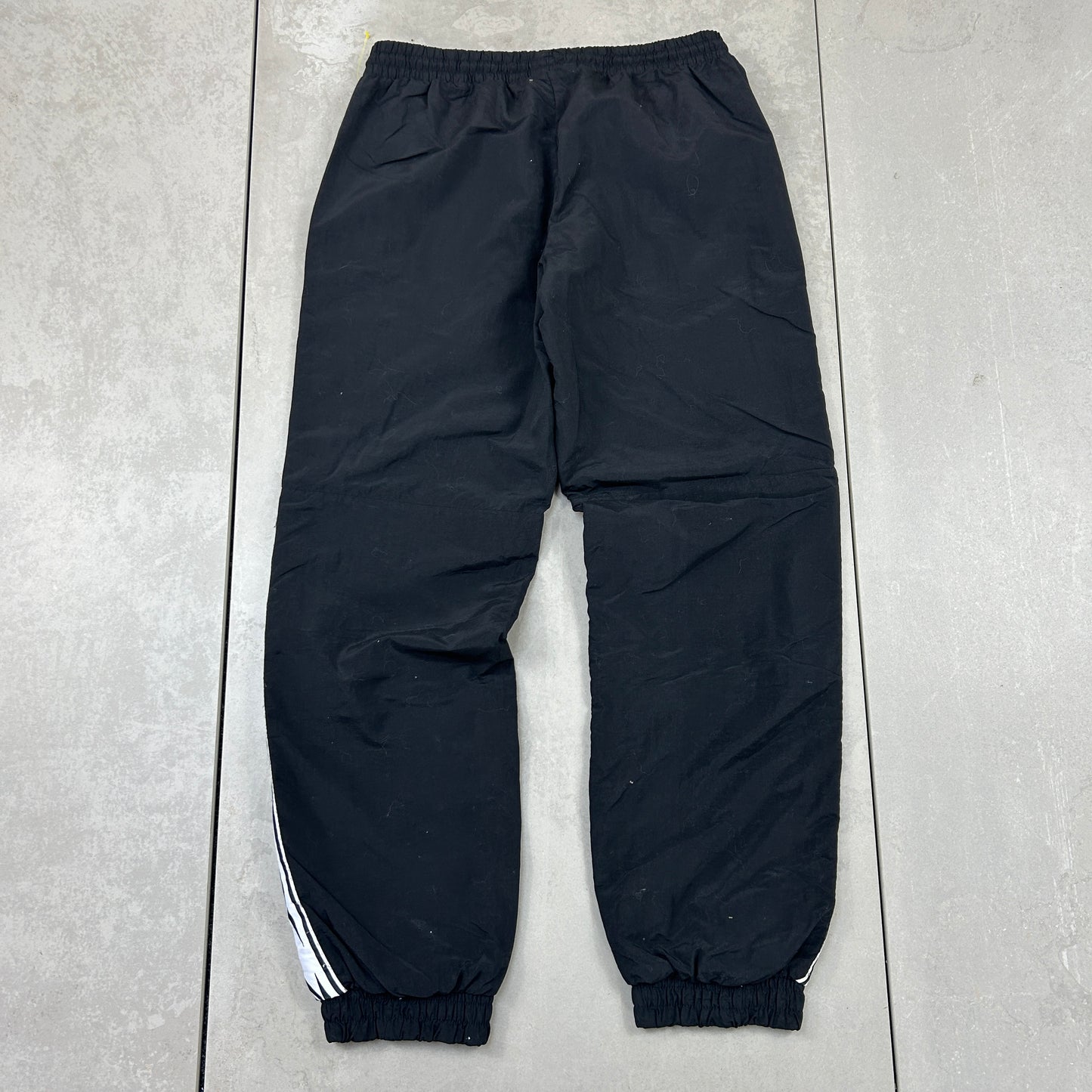 Vintage Reebok Black Baggy Tracksuit Sweatpants Track Pants Bottoms - S