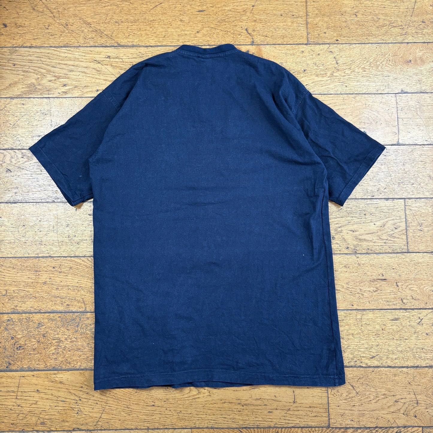 Vintage Fila Embroidered Navy T-Shirt - M