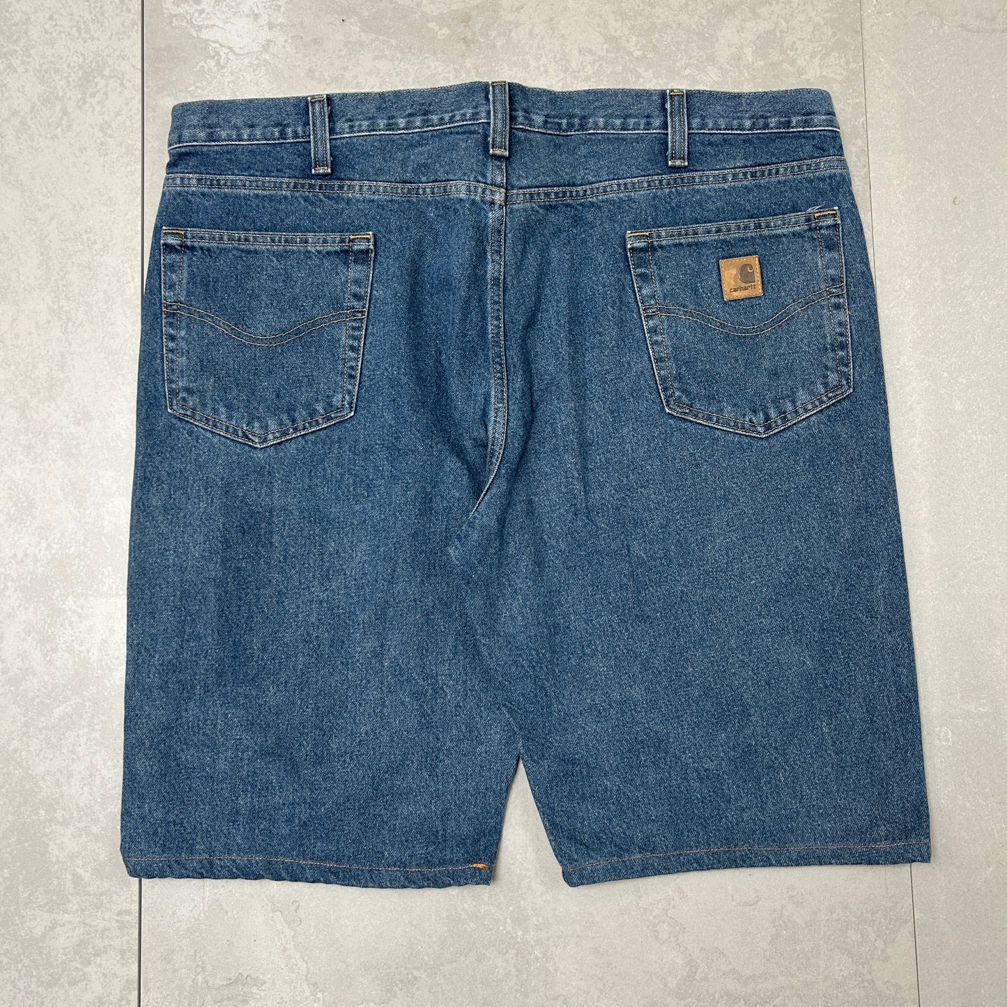 Vintage Carhartt Workwear Baggy Blue Carpenter Shorts - 42