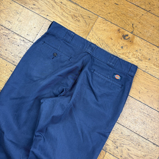 Vintage Dickies 874 Navy Skate Baggy Trousers - 34