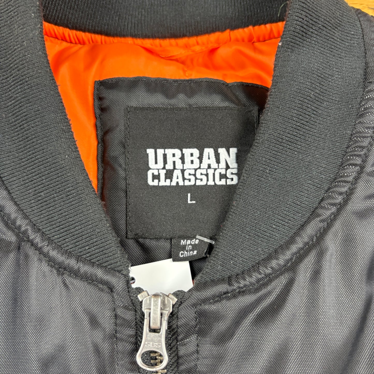 Vintage MA-1 Black Bomber Jacket - L