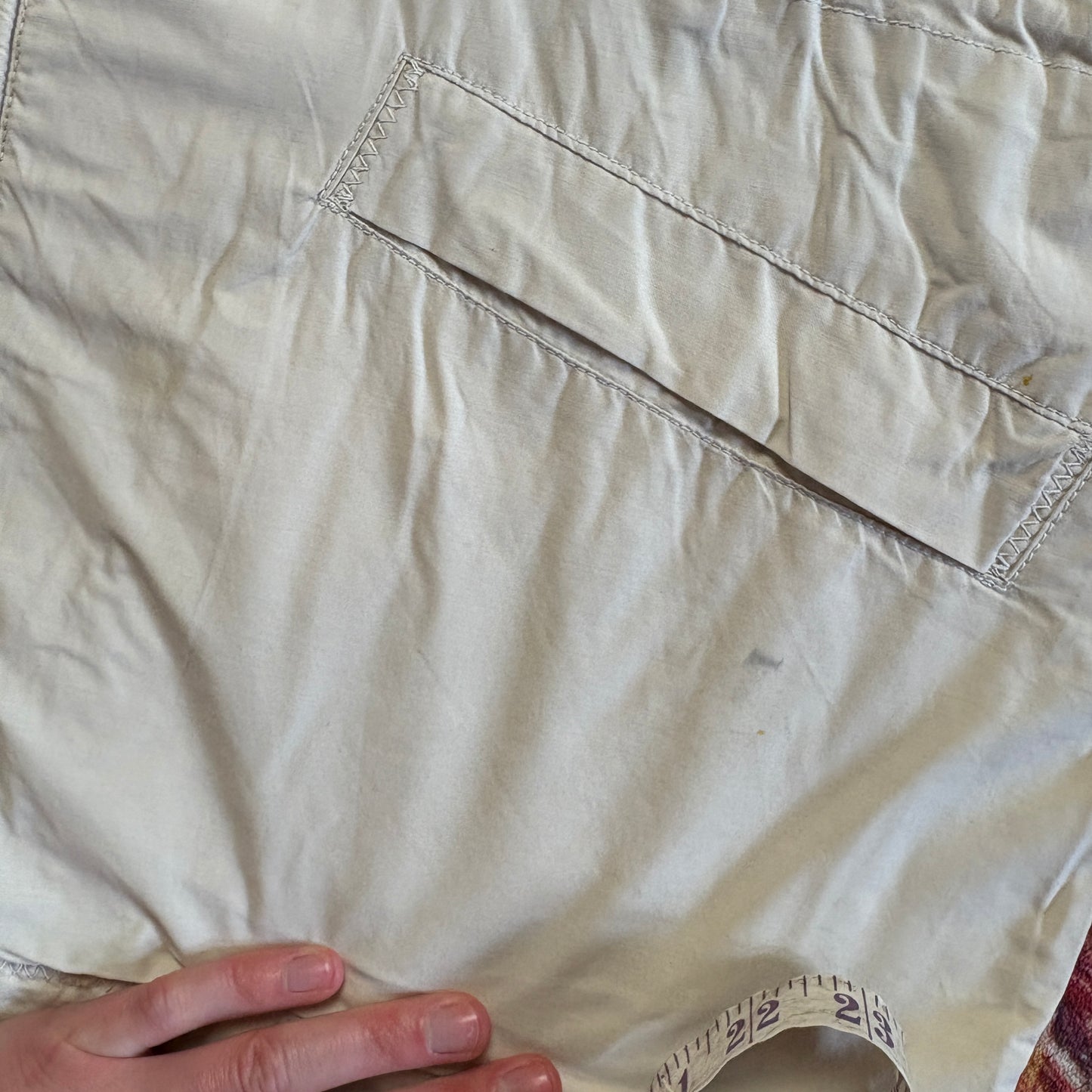 Vintage 90s Sisley Cream Parka Jacket - XL