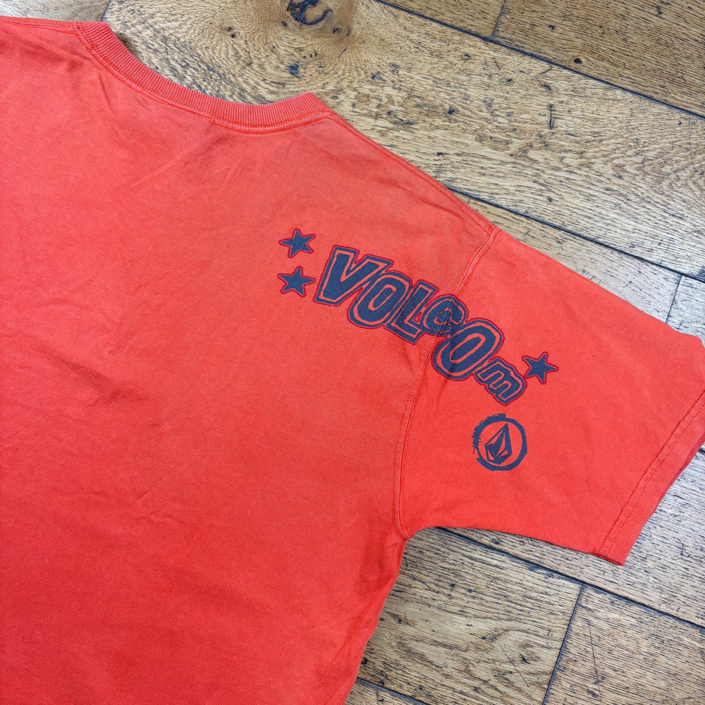 Vintage Volcom Skate Orange Graphic T-Shirt - M
