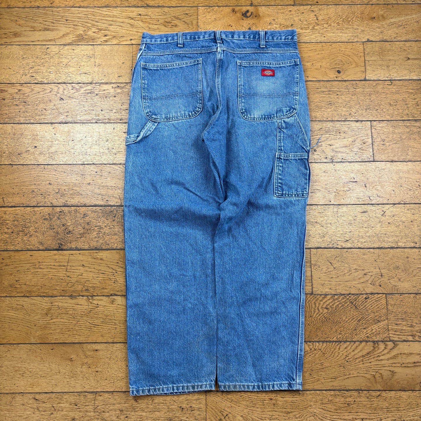 Vintage Dickies Blue Workwear Carpenter Baggy Jeans - 36