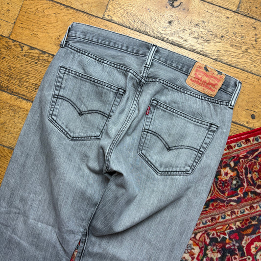 Vintage Levis 501 Straight Grey Denim Jeans - 33S