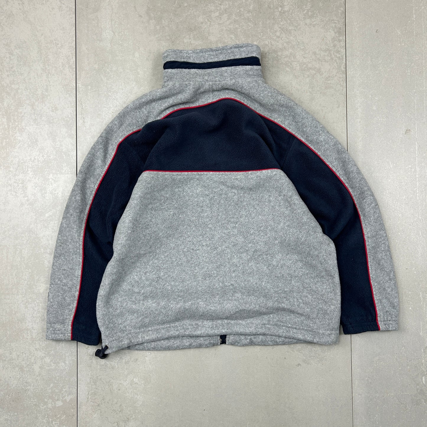 Vintage 00s Champion Embroidered Fleece Grey Sweatshirt - XS