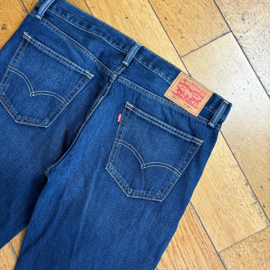 Vintage Levis 511 Slim Blue Denim Shorts - 36