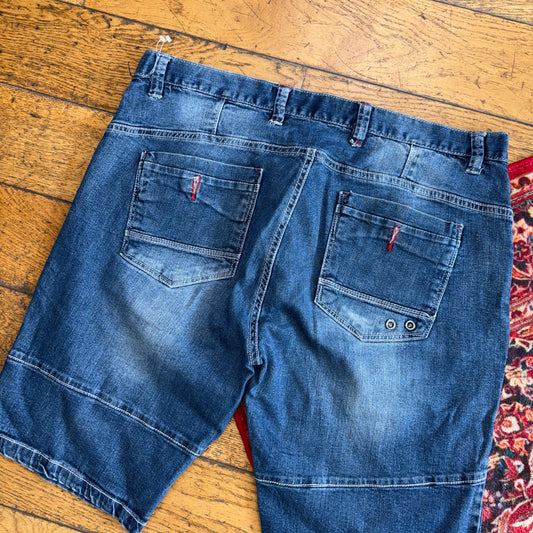 Vintage Blue Denim Shorts - 38