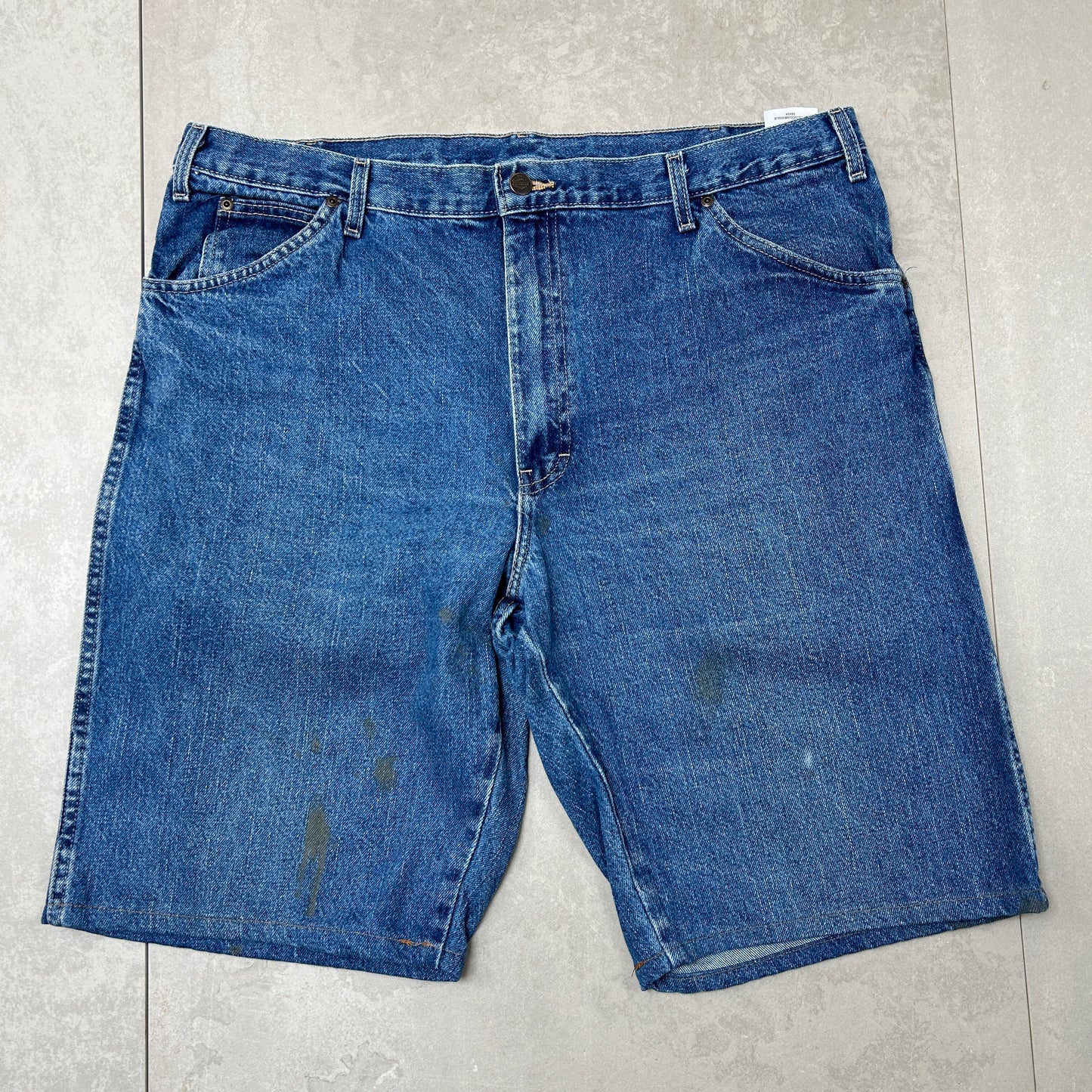Vintage Dickies Workwear Carpenter Blue Baggy Shorts - 38
