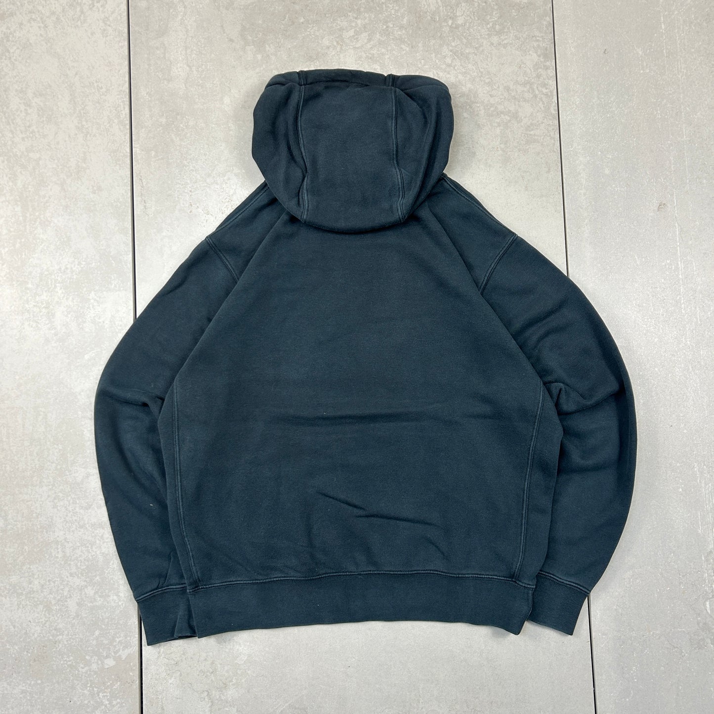 Vintage 00s Nike Swoosh Embroidered Black Hoodie Sweatshirt - S