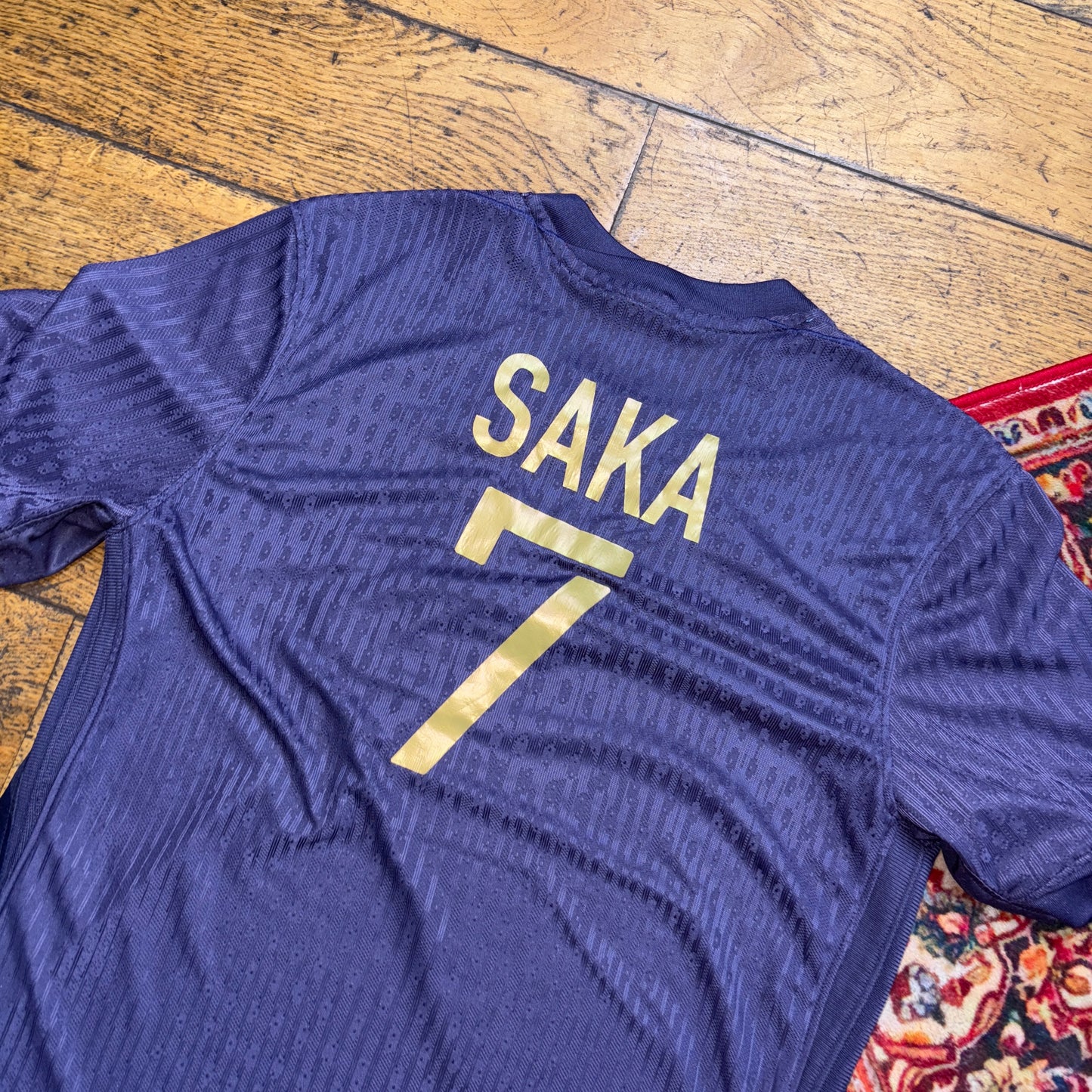 Nike England Purple Training Football Shirt Saka Top - XS