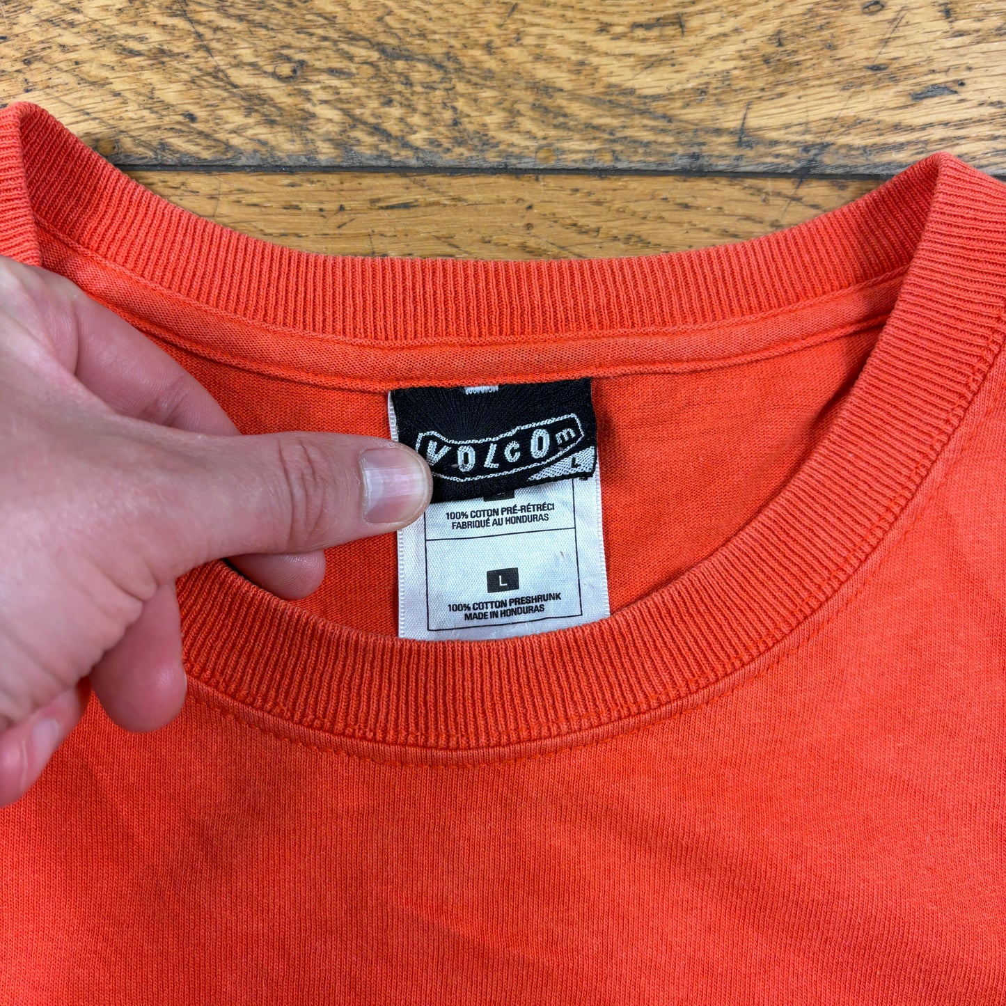 Vintage Volcom Skate Orange Graphic T-Shirt - M