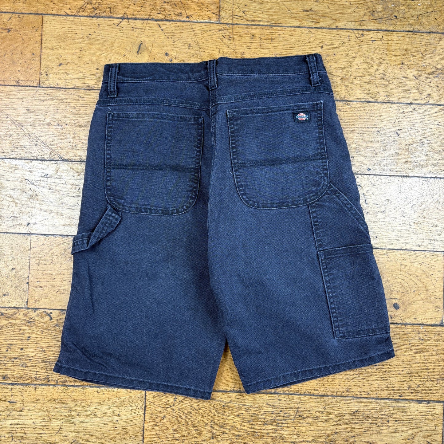 Vintage Dickies Workwear Carpenter Black Baggy Shorts - 30