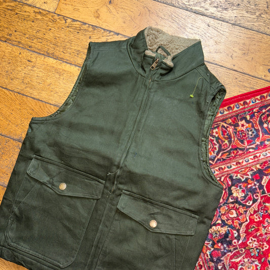 Vintage Green Workwear Carhartt Style Gilet Vest - S