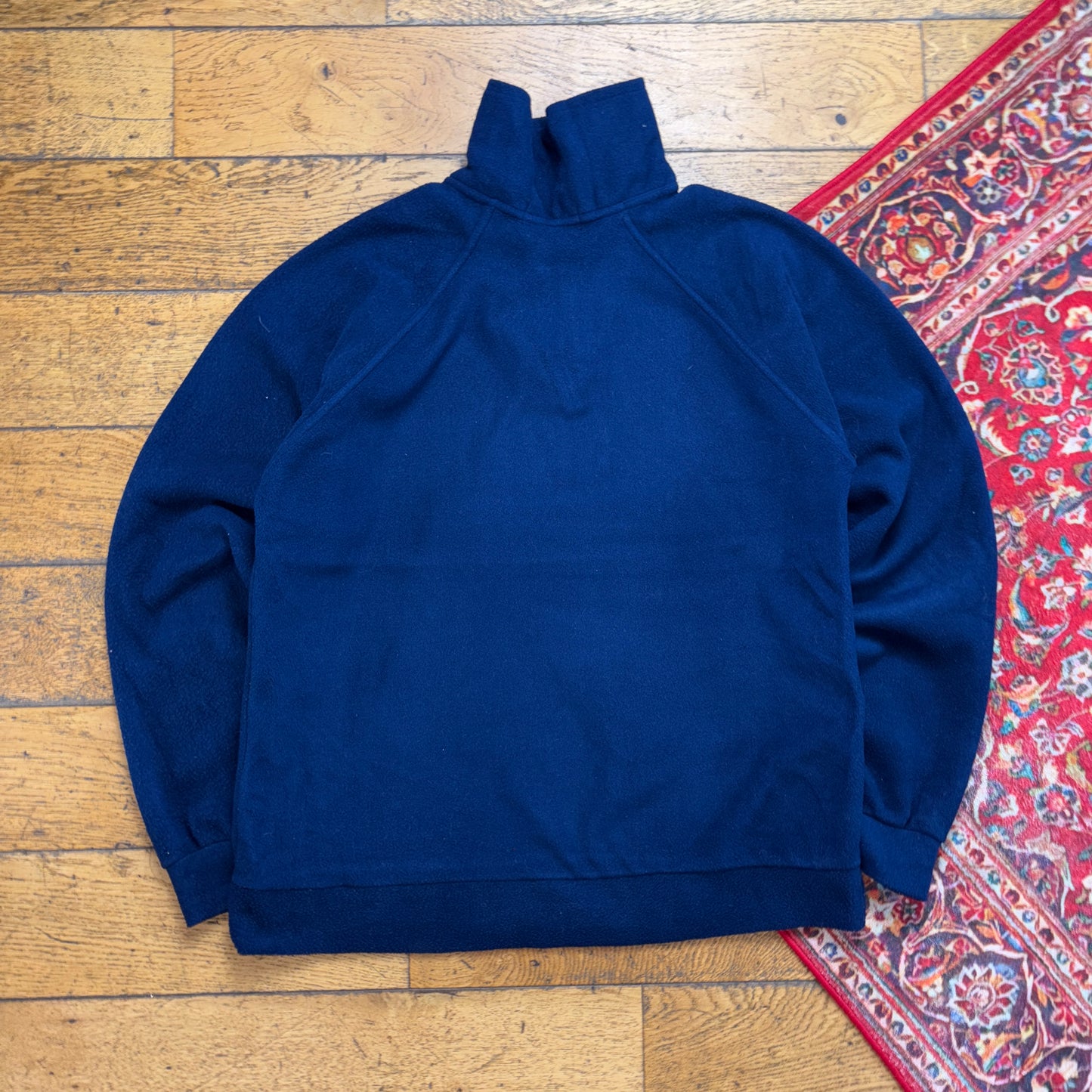 Vintage Timberland Blue Navy Fleece Embroidered Sweatshirt - M