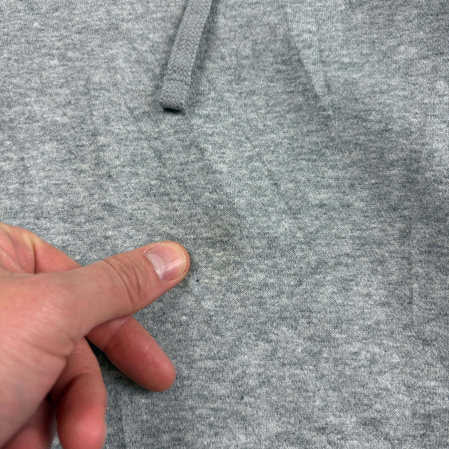 Vintage Nike Grey Embroidered Hoodie Sweatshirt - M