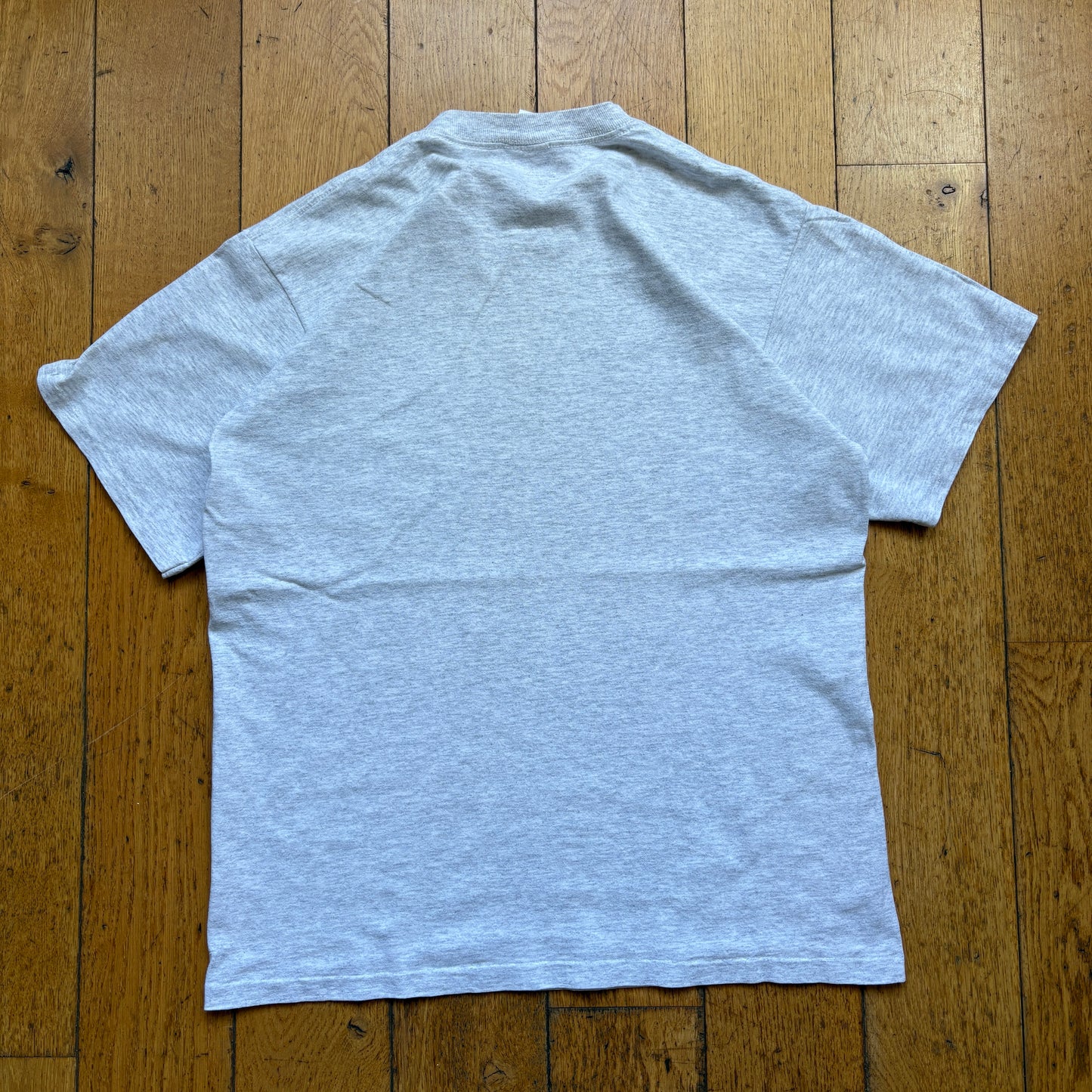 Vintage 90s Dad Single Stitch Grey Graphic T-Shirt - S/M