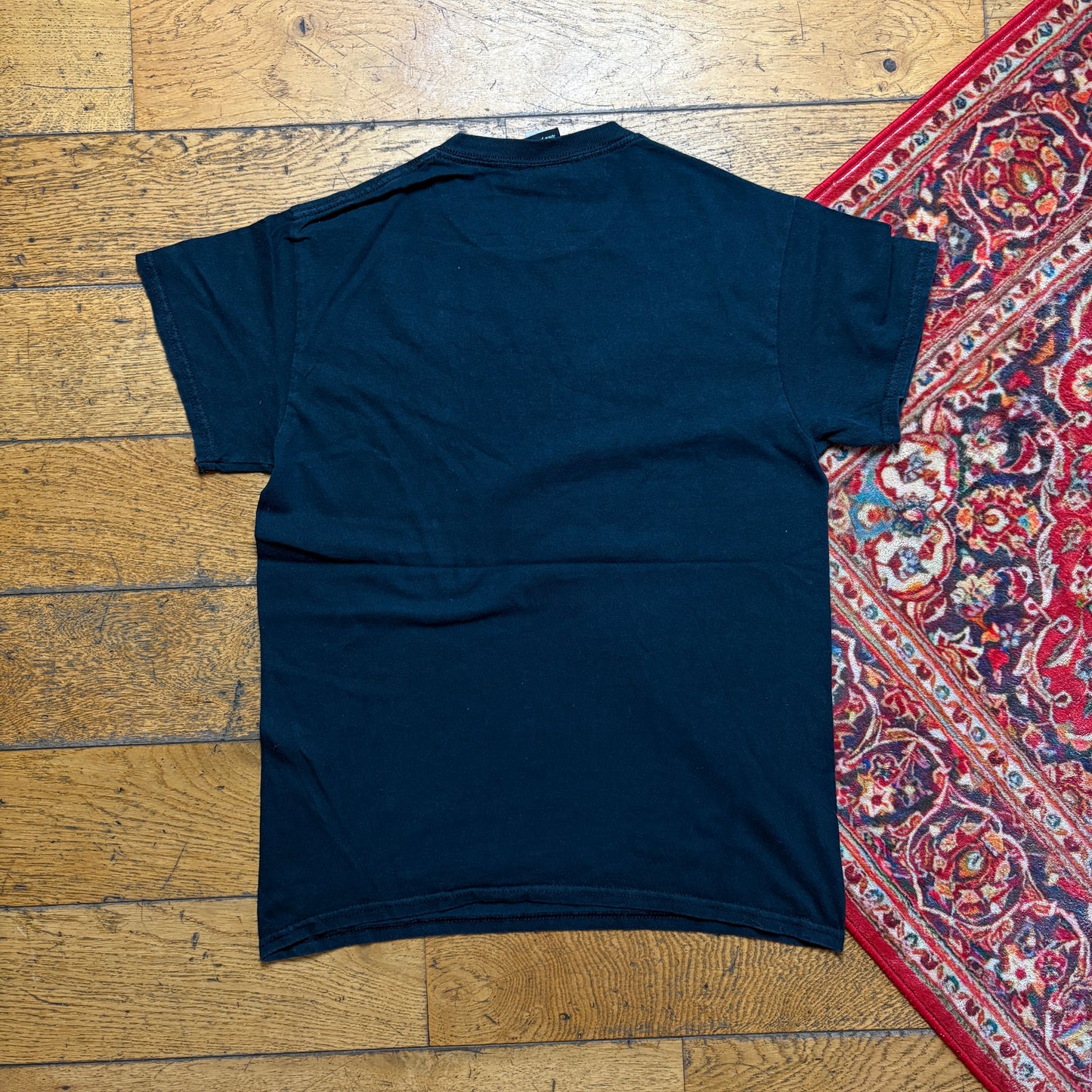 Vintage Thrasher Black Skate Flames Graphic T-Shirt - XS