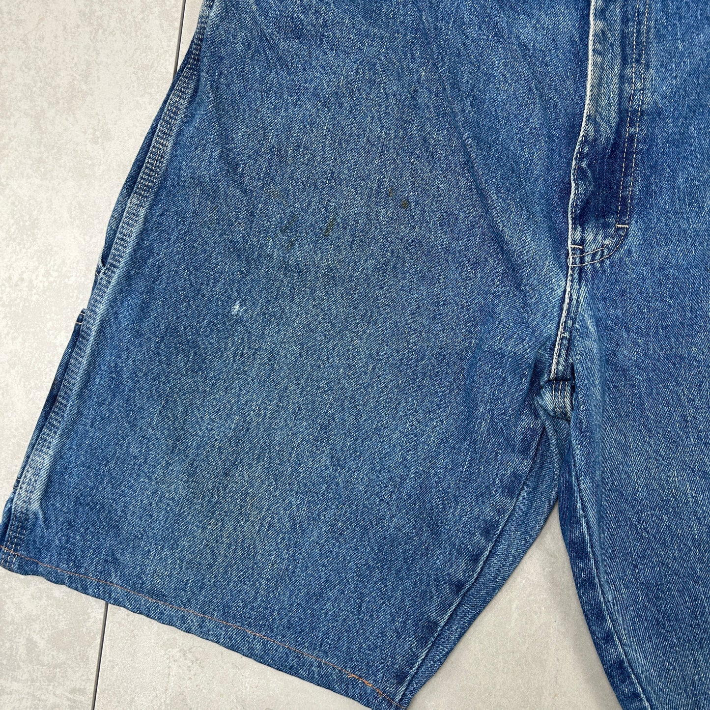 Vintage Dickies Workwear Carpenter Blue Baggy Shorts - 40