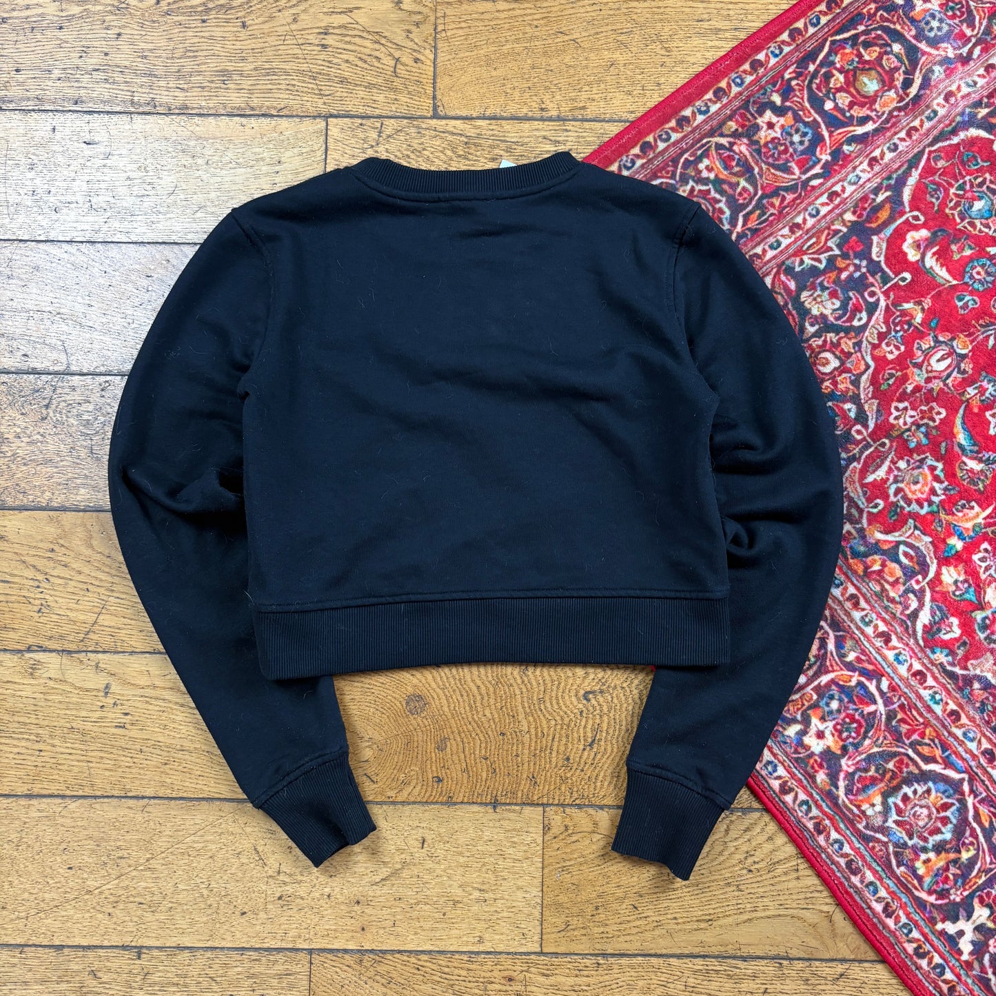 Vintage Diesel Y2K Cutout Black Sweatshirt - Size 8
