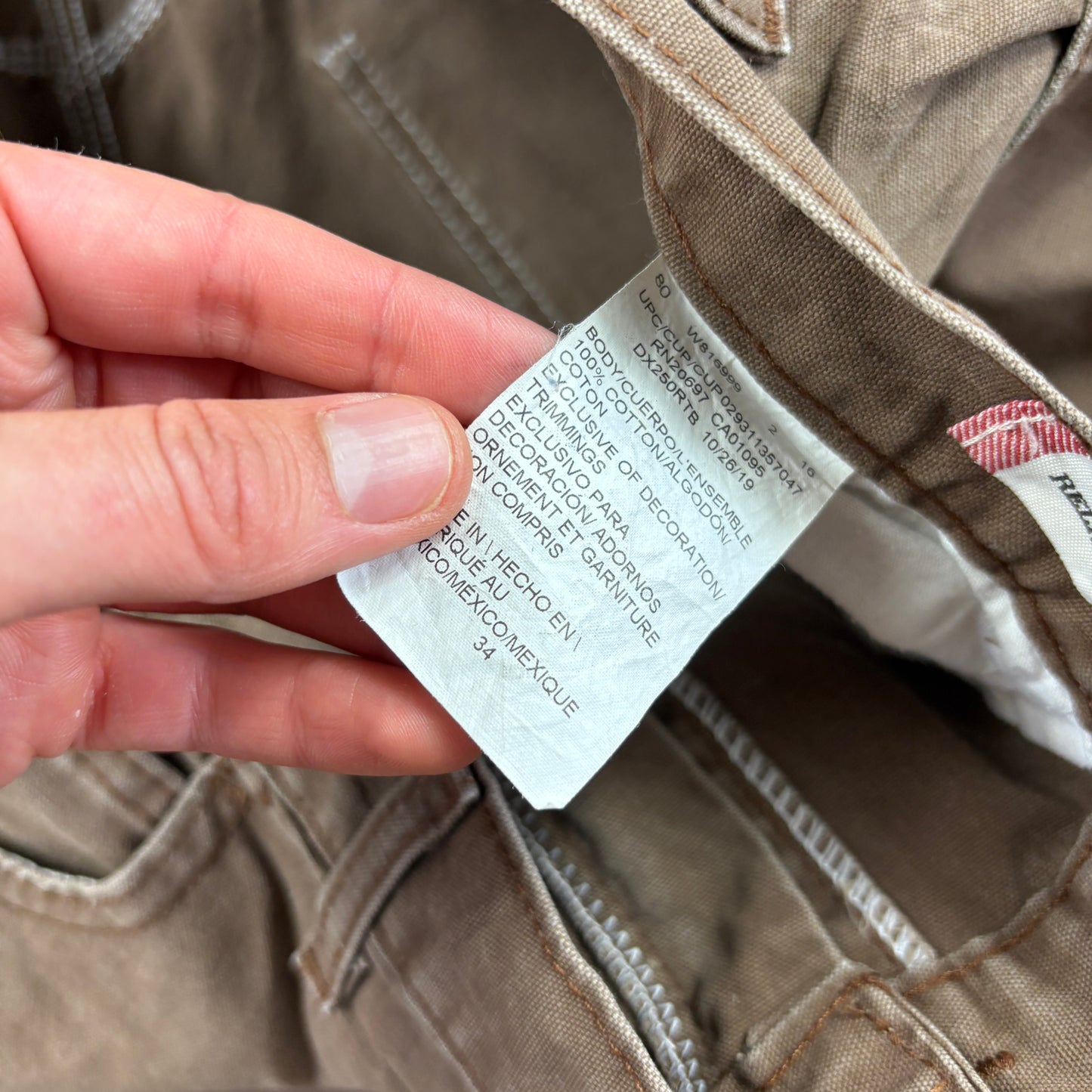 Vintage Dickies Workwear Carpenter Brown Baggy Shorts - 36