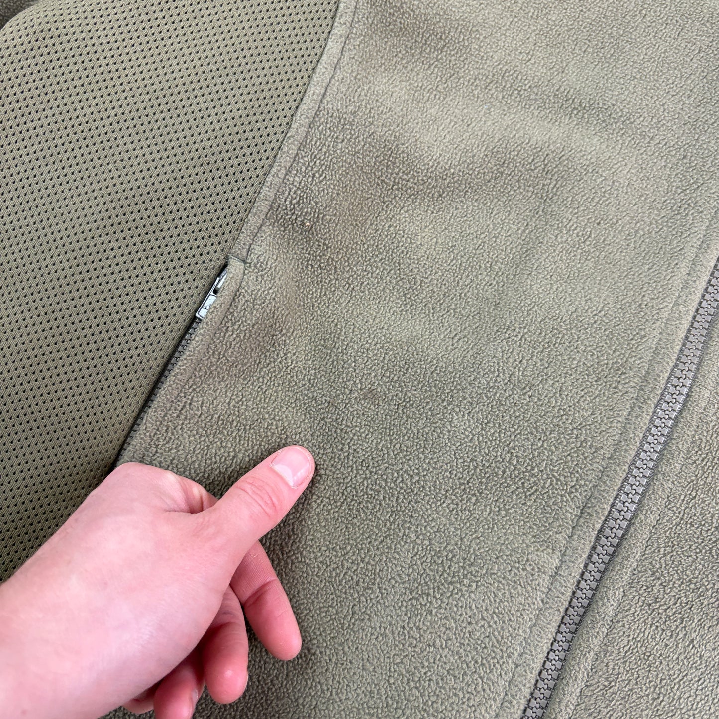 Vintage Adidas Green Fleece Zip Embroidered Sweatshirt - L