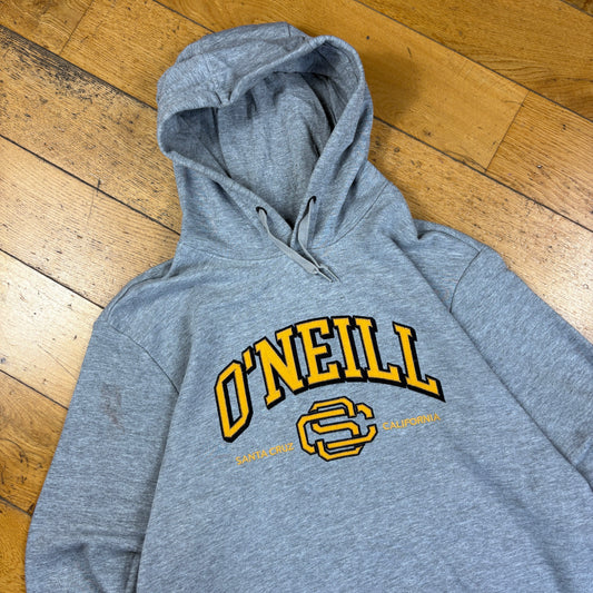 Vintage Oneill Grey Surfwear Hoodie Sweatshirt - XL