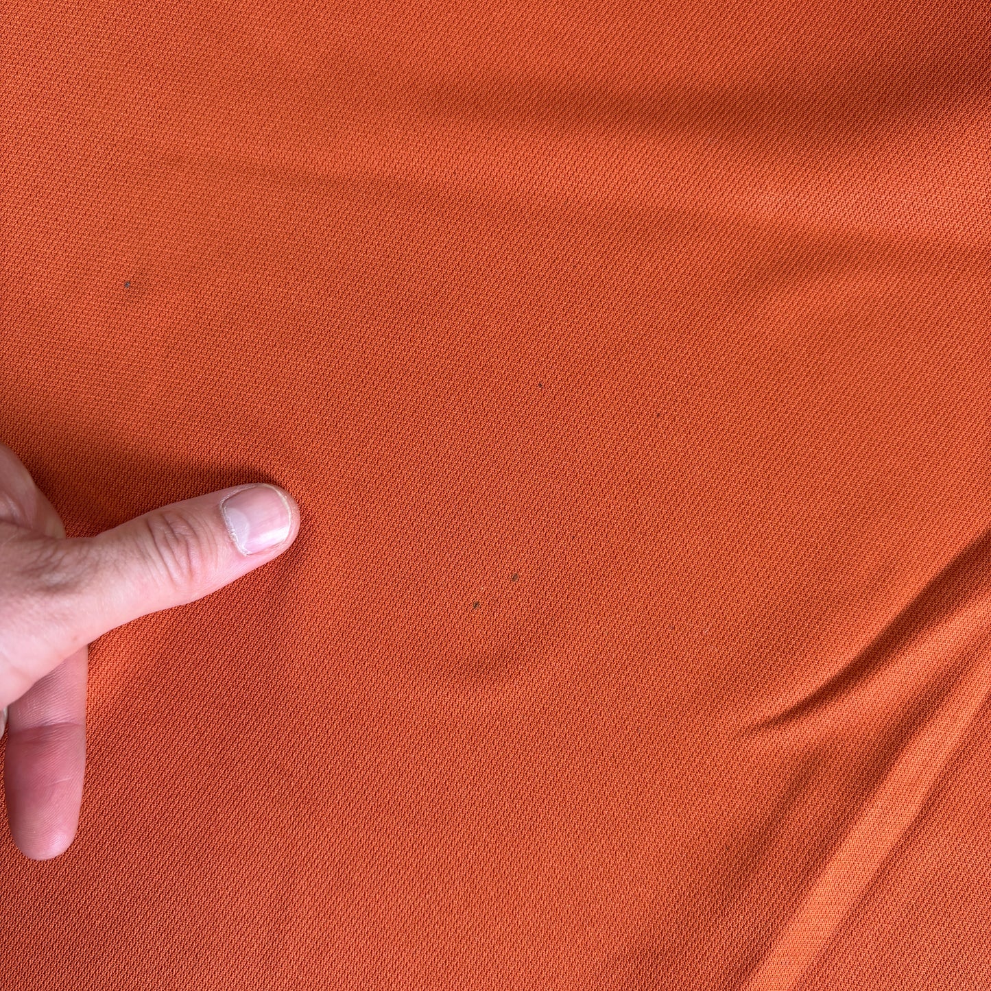 Vintage Adidas Embroidered Orange Stripe T-Shirt - L