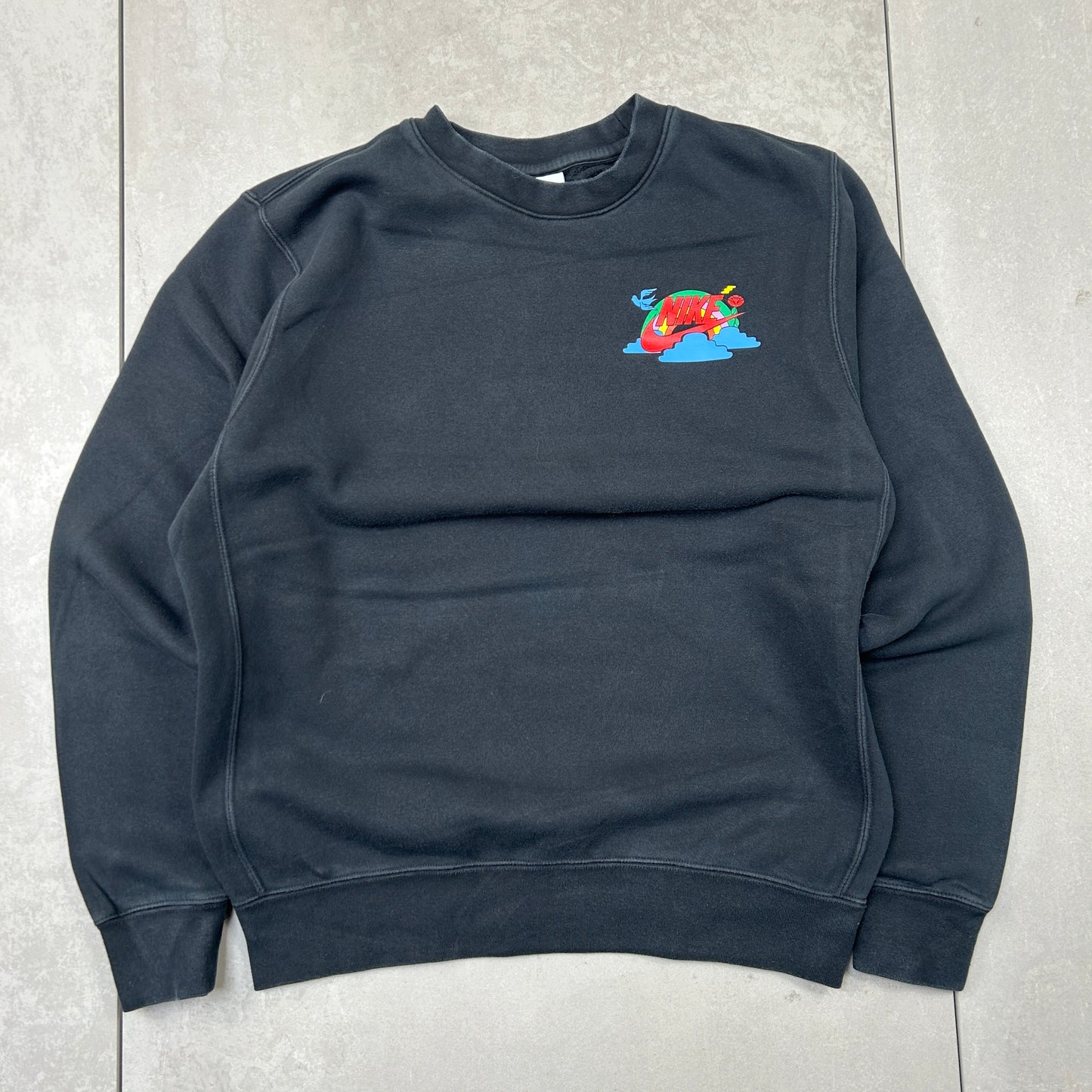 Vintage Nike Have a Nike Day Graphic Black Sweatshirt - S