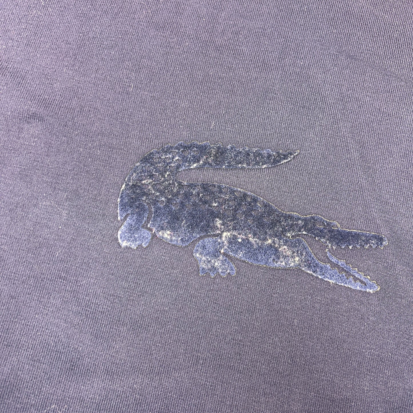 Vintage Lacoste Embroidered Navy Blue T-Shirt - XL