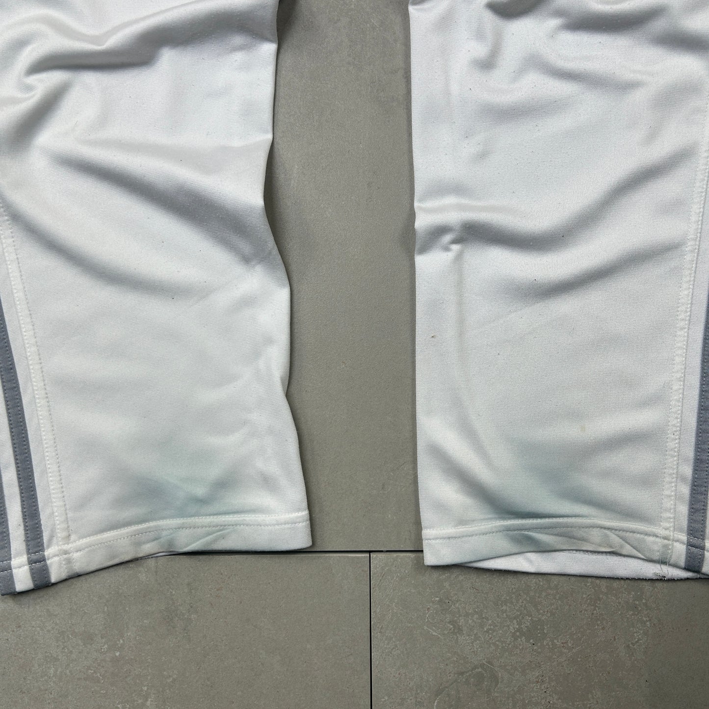 Vintage Adidas White Baggy Tracksuit Sweatpants Track Pants Bottoms - XL