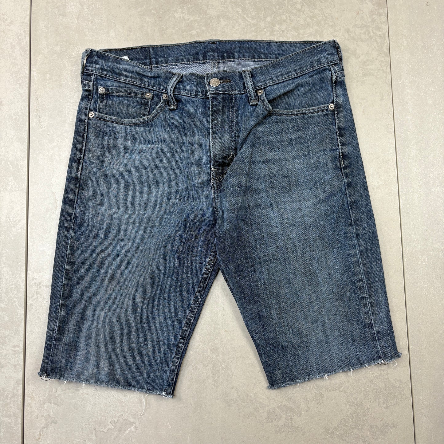 Vintage Levis 511 Blue Slim Denim Shorts - 32