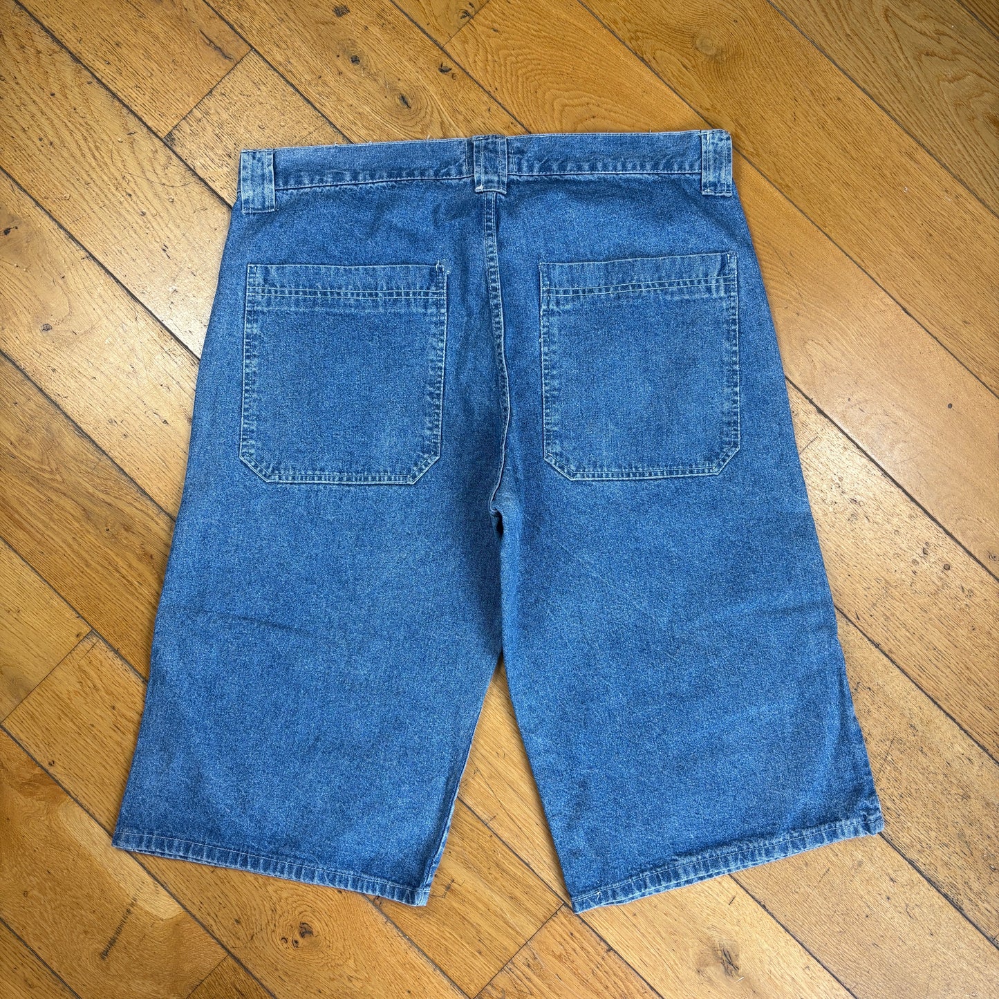 Vintage Carpenter Hip Hop Blue Straight Shorts Jorts - 38